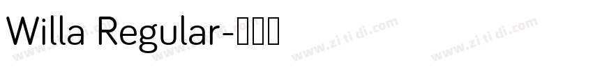 Willa Regular字体转换